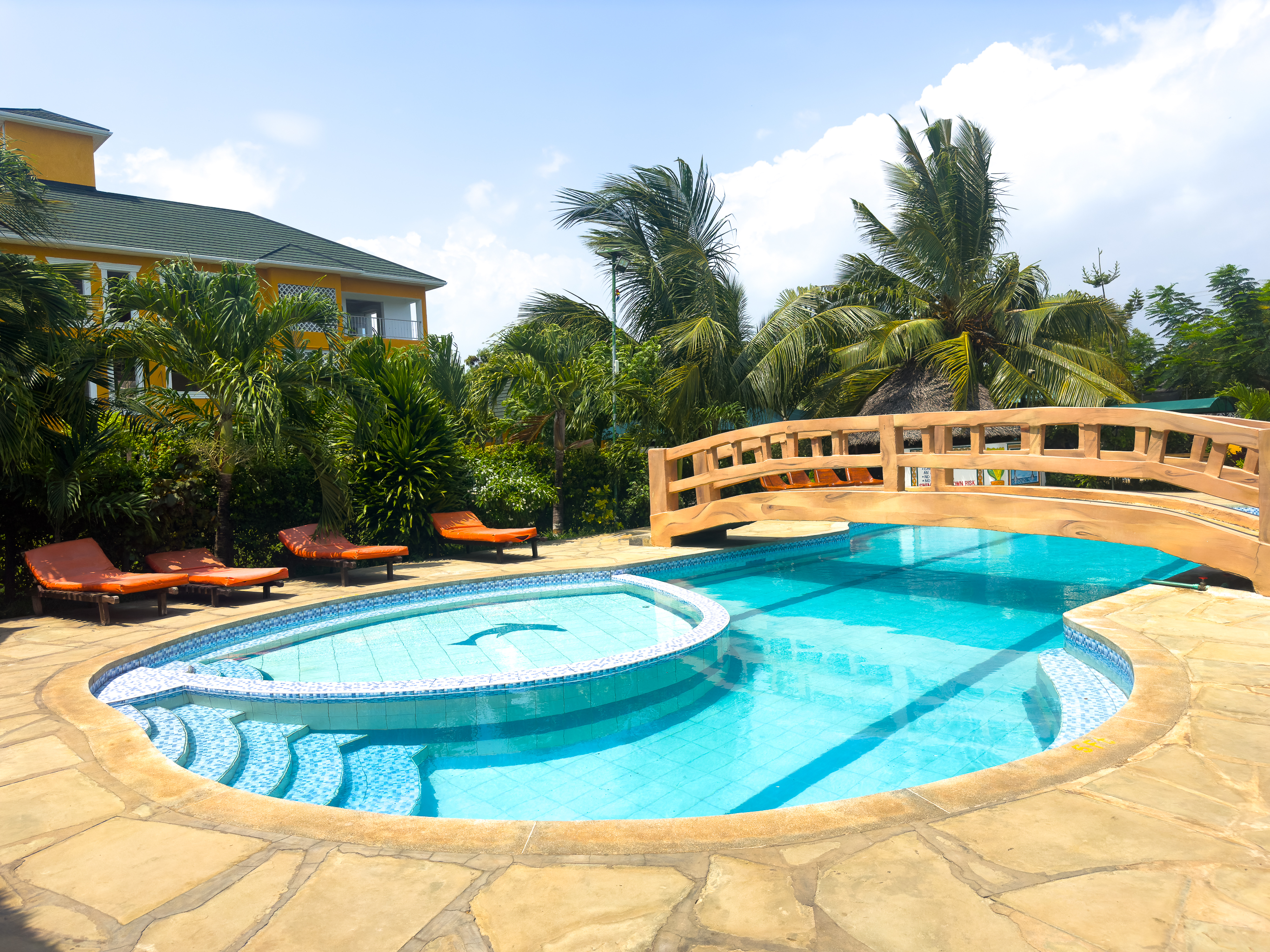 Elegant dining setup with ocean backdrop