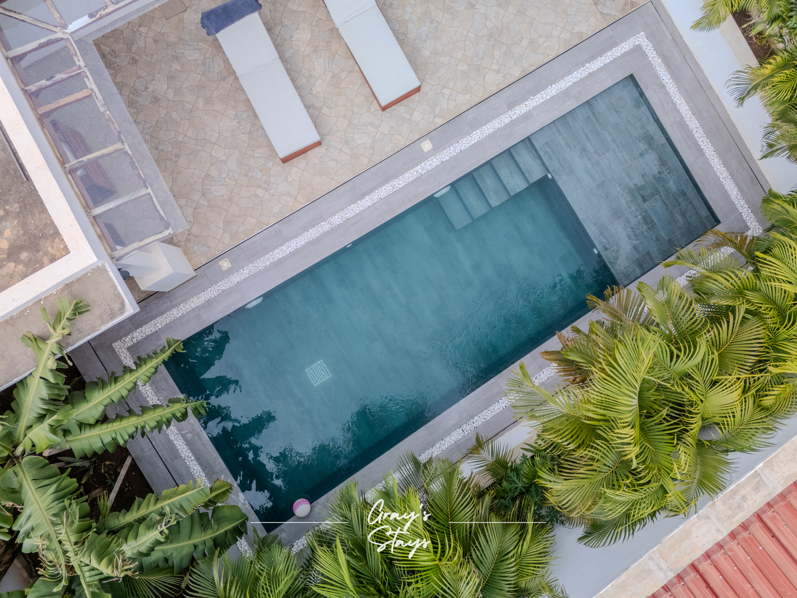 Luxurious bedroom with ocean view