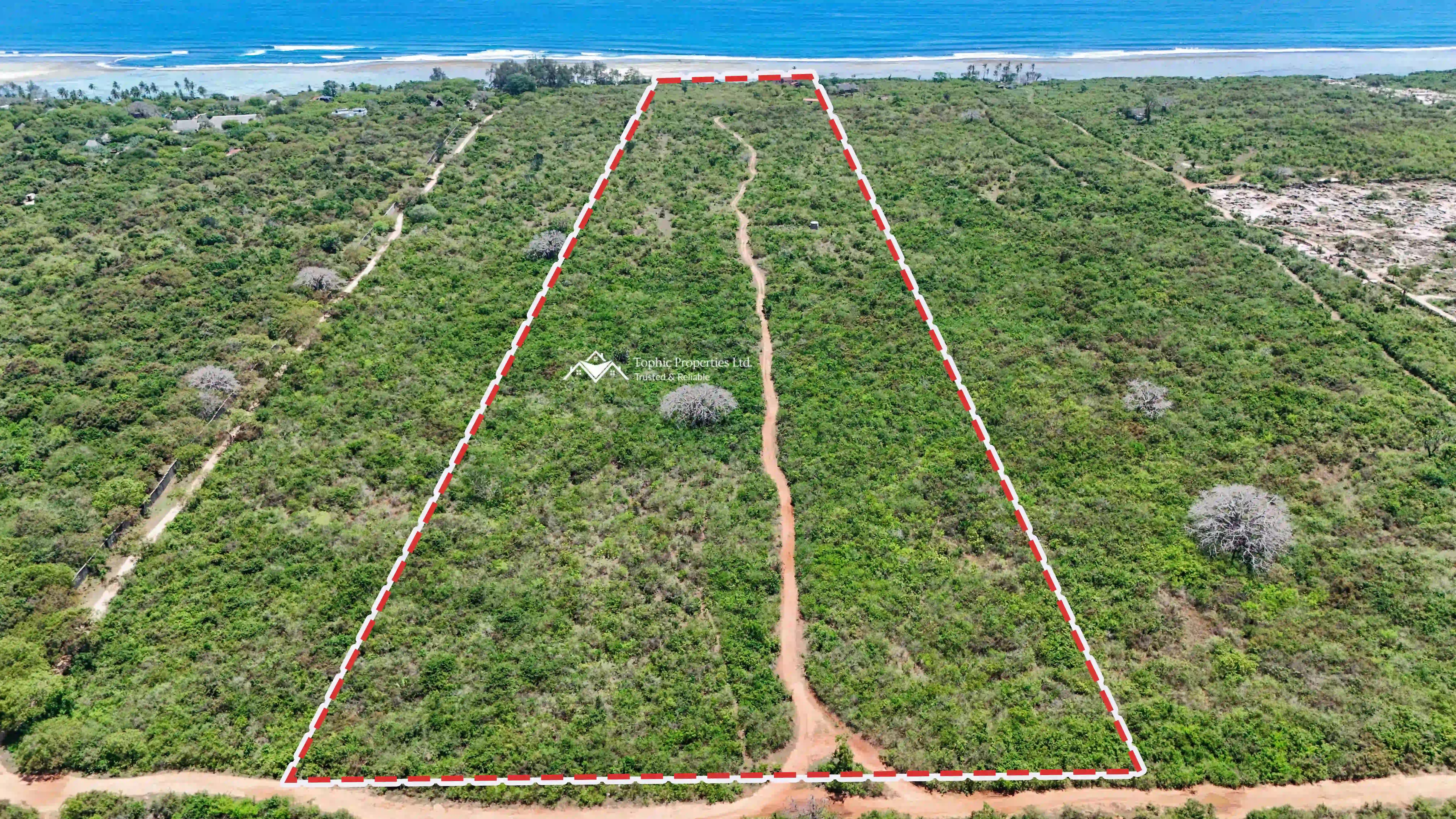Prime 20-acre beachfront landholding